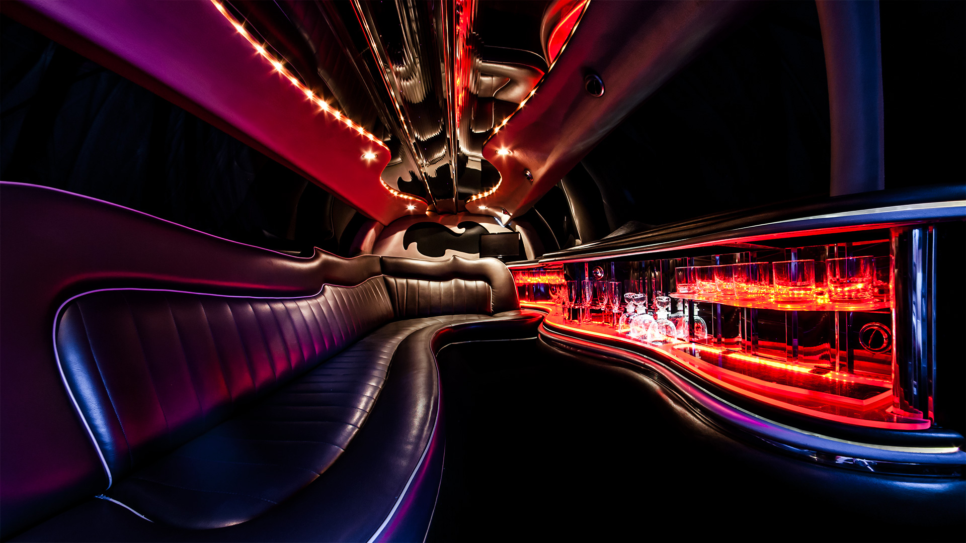 Wnętrze limuzyny Wrocław